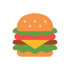 Beer drink and hamburger food icon with a crisp and elegant outline characterized by thin strokes and simplicity, offering versatile usage for web, app, or print media embracing minimalist trends