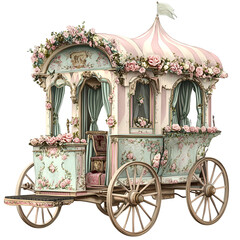 Vintage Spring Circus Clipart Vector Illustration - Festive Retro Carnival Graphic