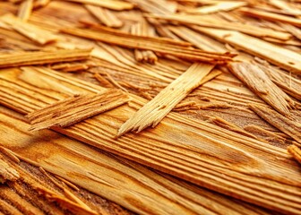 Macro Close-up of Plywood Hardboard Texture: Brown Wood Grain Background