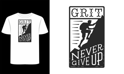 Motivational T-shirt vector  Graphics design with t shirt Mockup
