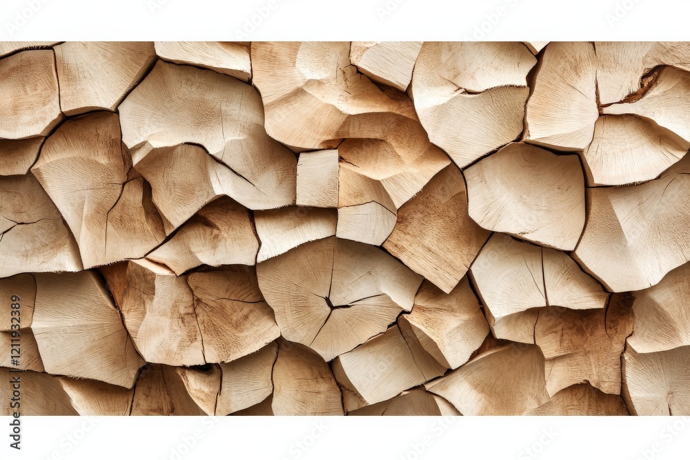 Fototapete this image displays a close-up view of intricately patterned pieces of light-colored wood, emphasizi