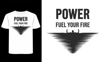 Motivational T-shirt vector  Graphics design with t shirt Mockup