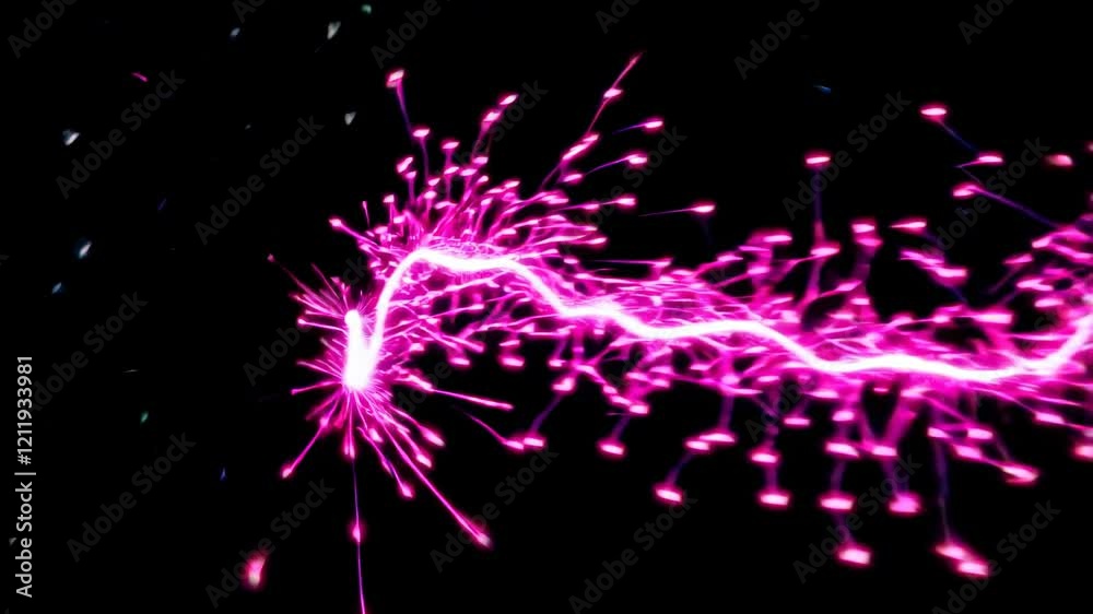 Aufkleber visual representation of sound waves with vibrant pink colors creates an engaging and dynamic displa