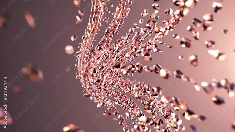 Poster swirling particles create mesmerizing patterns in space during a stunning visual display with dynami