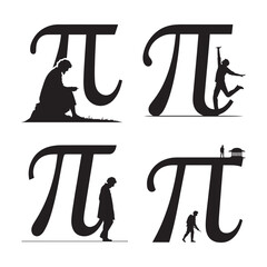  Pi Day Silhouette Designs for Mathematics Lovers.