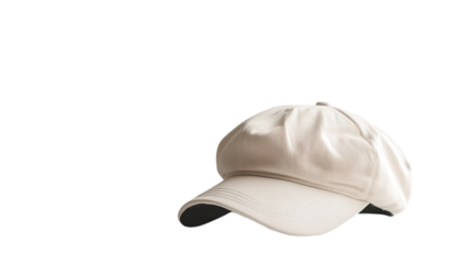 A stylish beige cap resting on a clean surface, ready for a sunny outdoor adventure ahead