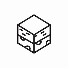 Delivery box package shipping icon vector sign
