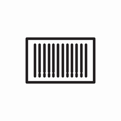 bar code icon vector sign