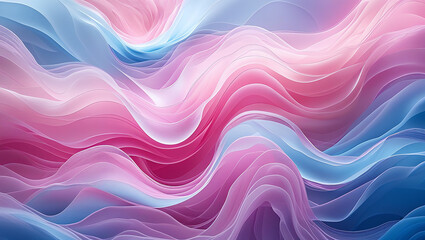 Obraz premium Abstract swirls of pink and blue evoke a sense of flow, like smoke or water. This graphic resource may illustrate creative concepts.