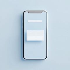 Minimalist Smartphone Icon with Popup Notification and Ad Banner