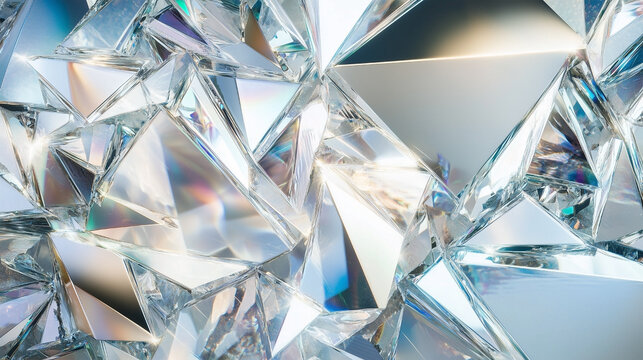 A close up of a diamond with many facets