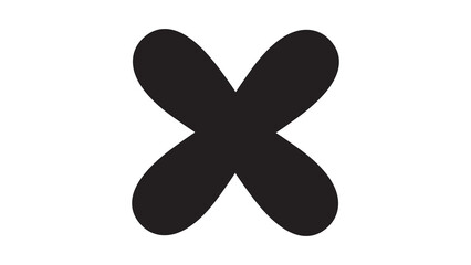 black cross icon
