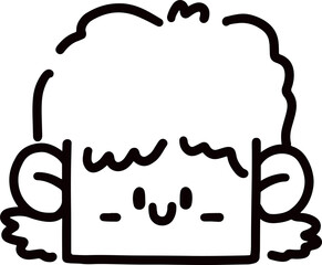 cartoon character face design illustration