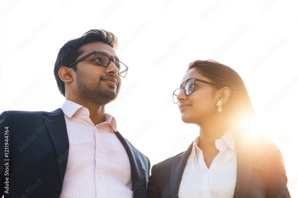 Poster a pair of people standing side by side, possibly in a romantic or intimate setting