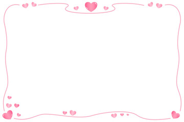 Vector - Cute pink border or frame with mini pink paper cut. Copy space.