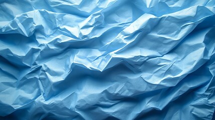 Obraz premium abstract light blue crumpled paper background