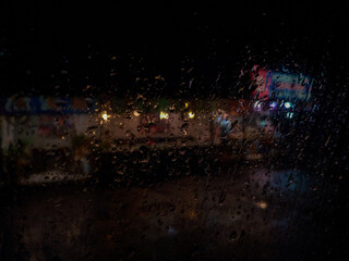 rain drops on the window