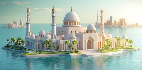Naklejka premium Islamic Mosque