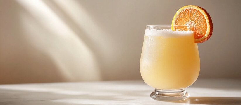 Refreshing Summer Cocktail:  A Golden Elixir in Sunlight