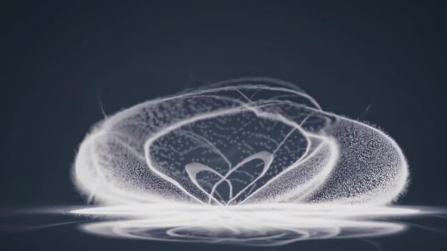 Exploring the mesmerizing patterns created by vibrating sand on a surface in rhythmic motion