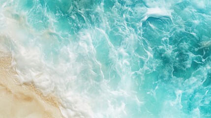 Abstract ocean waves and sandy beach time lapse background for serene coastal themed designs and presentations