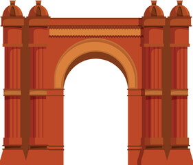 Arc de triomf in barcelona, showcasing its intricate design and historical significance as a symbol of the city's triumph