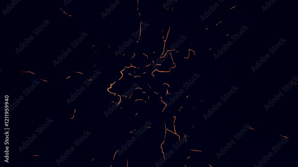 Aufkleber Bright and vibrant electric energy display captivates viewers with swirling patterns and dynamic movement