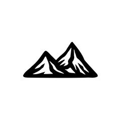 Silhouette Mountain Range Illustration
