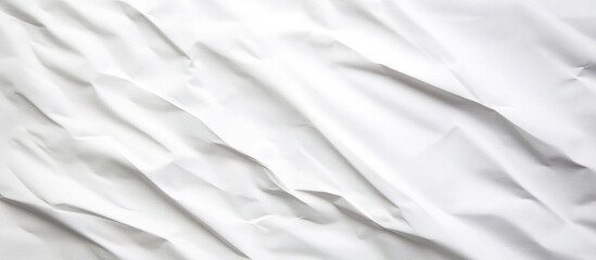 Obraz premium Top View of Crumpled White Paper Texture with Soft Shadows Ideal for Clipping Path and Text Insertion on Light Background