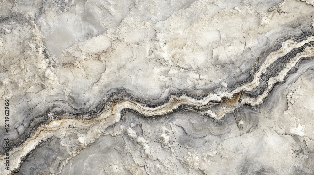 Poster natural abstract texture of sedimentary rock surface with layered patterns in gray and beige tones s