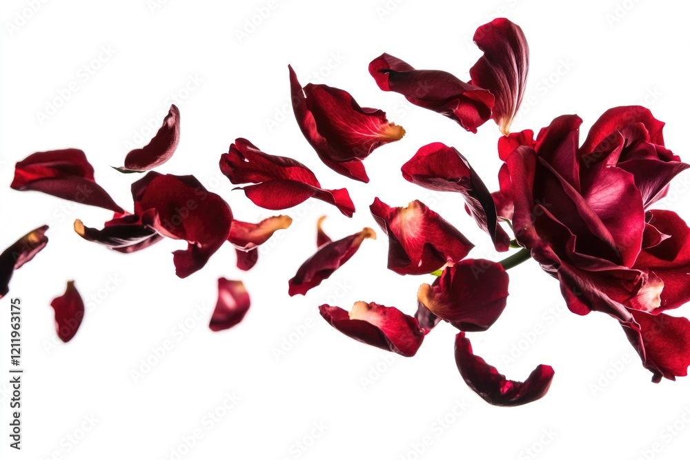 Poster a detailed view of a cluster of vibrant red flowers, ideal for use in designs related to love, passi