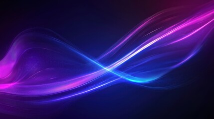 Obraz premium Abstract Light Waves in Shades of Pink and Blue Creating a Dynamic Digital Background Perfect for Technology, Design, and Creative Projects