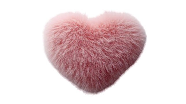 Soft and fluffy pink heart shaped pillow perfect for cozy decor and heartfelt gifts