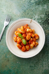 Potato gnocchi with tomato sauce
