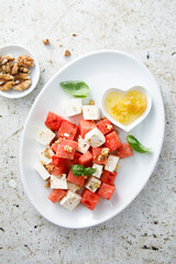Watermelon salad with Feta cheese