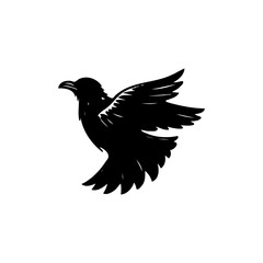 Flying Bird Silhouette Vector