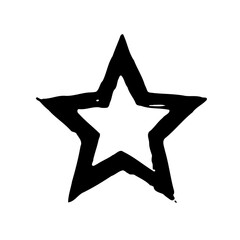 Hand Drawn Black Star Shape
