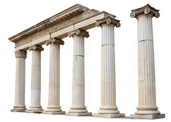 Fototapeta premium Classic antique marble columns