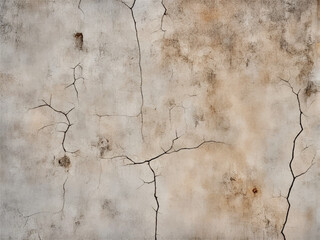Obraz premium Cracks in a old wall. Wall texture. Crack Texture. Old weathered wall. Cracked background. Cracks vintage concrete wall texture. 