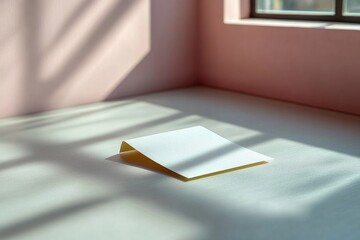 A simple paper sitting on a table