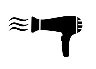 vector illustration of hair dryer with trendy design