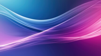 Fototapeta premium Soft Glowing Waves in Blue and Pink Hues Creating a Dreamy, Ethereal Background Ideal for Modern Design Projects and Artistic Presentations