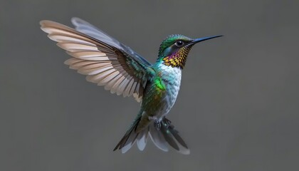 Fototapeta premium Spectacular Rufous Hummingbird in Flight