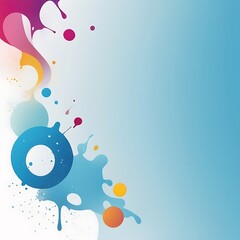 Obraz premium Abstract modern dynamic colors Minimalist background. Grainy background style for Banner Wallpaper or phonix Theme. Ai Generated