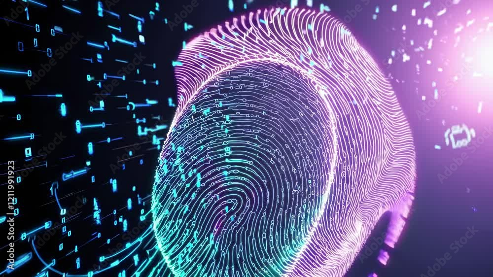 Aufkleber digital fingerprint technology showcases innovative security solutions for data protection