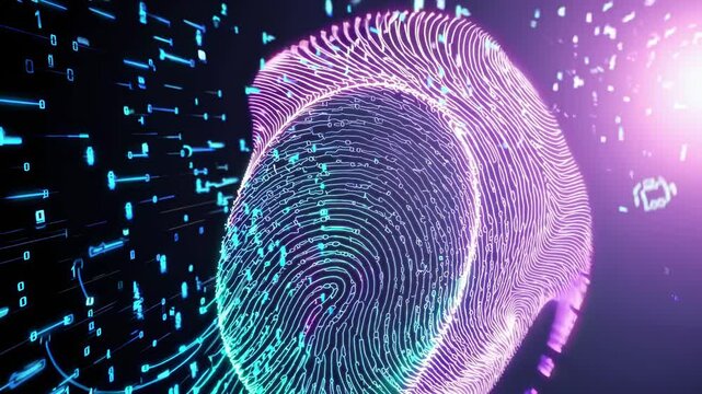 Digital fingerprint technology showcases innovative security solutions for data protection