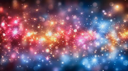 Fototapeta premium Celestial Fireworks Display 
