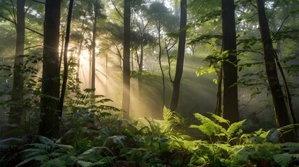 Fototapeta premium morning in the forest