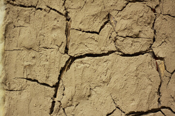 dry clay wall