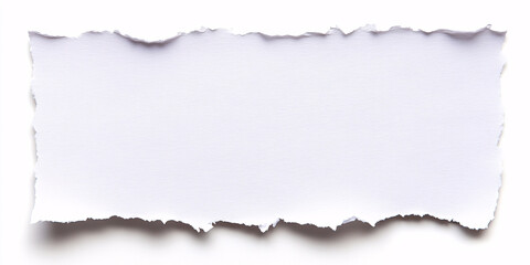 Fototapeta premium A high-resolution image showcasing a piece of torn white paper.